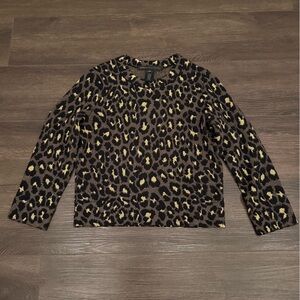 Marc by Marc Jacobs Animal Print Crew Neck Sweater Size Medium